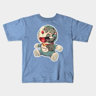 Doraemon, How to Crush it -  Vintage Textured Manga 1969 Kids T-Shirt